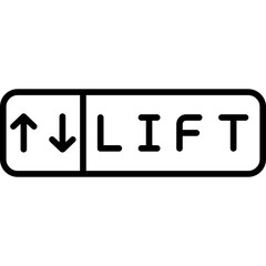 Lift Icon Elevator and Accessibility Symbol