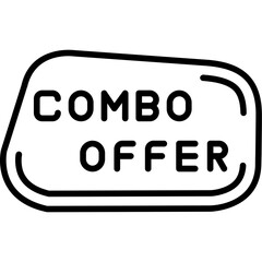 Combo Offer Icon Discount Bundle Promotion Symbol