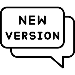 New Version Icon Updated Software or Product Symbol