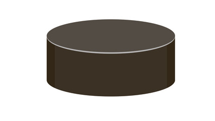 Simple brown cylinder shape perfect for your design projects clean minimal aesthetic