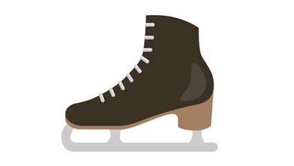 Graceful ice skates winter sport elegance speed thrills