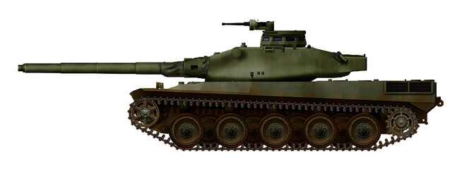 AMX-70-105 (Alternative French tank based on the chassis of the AMX-50 and a turret with a 105mm gun from the AMX-30 tank) © Tikros