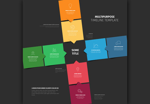 Multipurpose Timeline Template Diagram Chart
