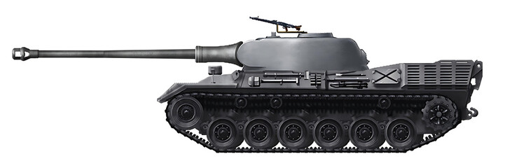 Gepard I Ausf.A (An alternative medium tank based on a modified Leopard I chassis and a spherical turret with a 90mm gun) © Tikros