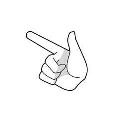 pointing hand movement