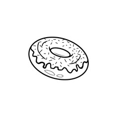 vector illustration of donut