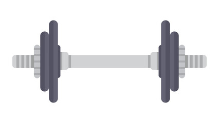 Powerful barbell perfect for fitness design strong and healthy lifestyle graphic