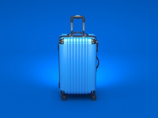 Blue suitcase 3D