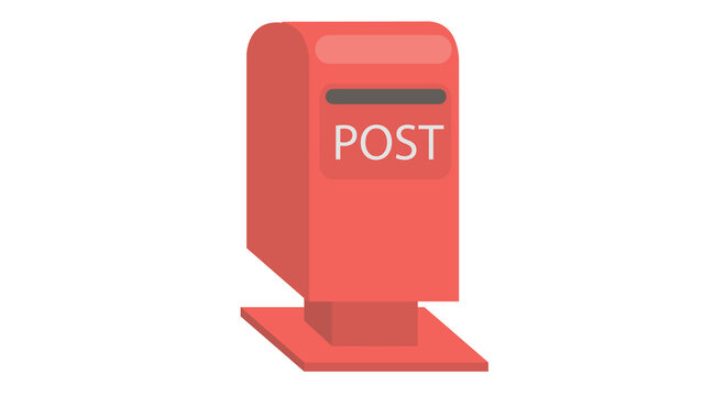 Vibrant red postbox ready for your letters send your wishes and hopes