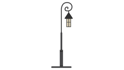 Elegant Victorian street lamp design enchanting nighttime ambiance perfect for cityscapes