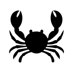 lobster animal black silhouette icon - designs for jungle animals lobster Safaris, wildlife, rainforest, vector on a white transparent.