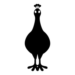 peacock animal black silhouette icon - designs for jungle animals peacock Safaris, wildlife, rainforest, vector on a white transparent.