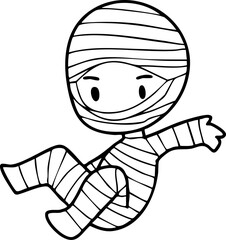 
Cartoon Elements Ghost Cloak Autumn Halloween Illustration Cute Image Hand-painted


