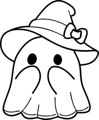 
Cartoon Elements Ghost Cloak Autumn Halloween Illustration Cute Image Hand-painted

