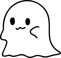 
Cartoon Elements Ghost Cloak Autumn Halloween Illustration Cute Image Hand-painted


