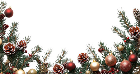 Christmas Decorations Festive Border