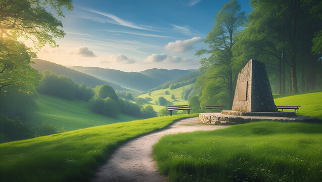 Signal de Botrange, the highest point in Belgium. Located in the Ardennes belgiums