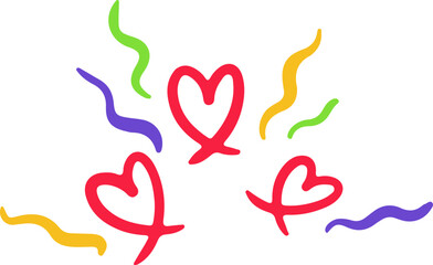 Crayon Drawn Confetti