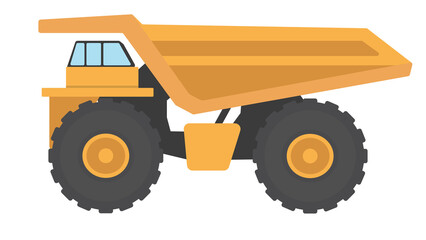 Powerful mining dump truck ready for action robust design heavy duty transport