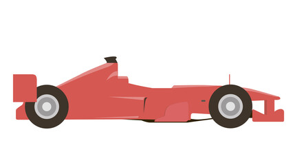 Obraz premium Red Formula One Race Car Speed Thrills Power