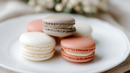 Obraz premium captivating glutenfree desserts like pastries cupcakes and cookies styled in wes andersons aesthetic