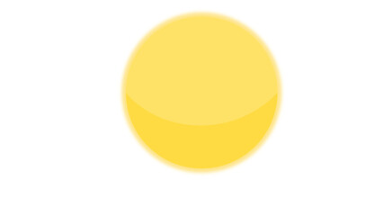 Bright Yellow Circle Abstract Design Perfect for Backgrounds or Icons Vibrant and Cheerful