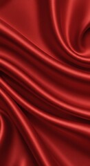 Obraz premium Crimson Silk: A Luxurious Drape of Rich Texture
