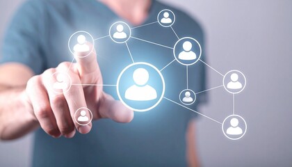 Fototapeta premium social network concept