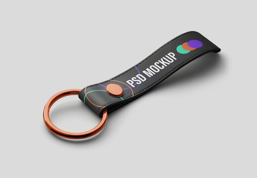 Strap Keychain Mockup for Creative Design and Branding Projects