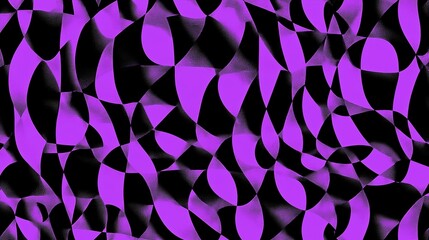 Abstract Purple and Black Optical Wave Pattern
