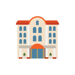 building office hotel apartment vector symbol sign icon illustration vector