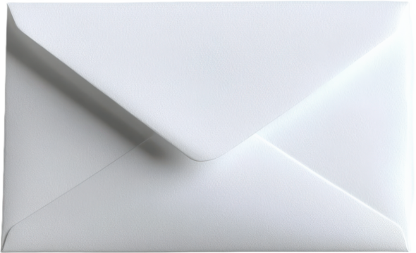 Blank White Envelop for Correspondence