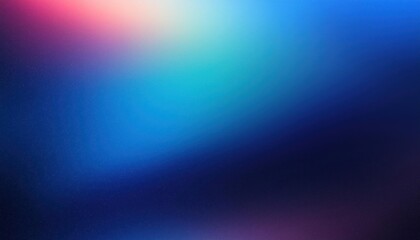 Obraz premium Blurred Blue Gradient Background with Noise Grain Texture