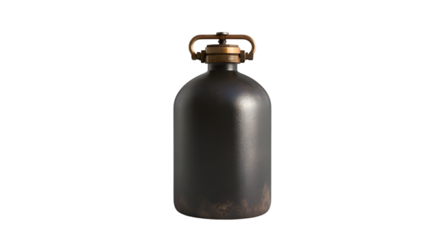 Professional Gas Cylinder Isolated on White Background for Industrial Use