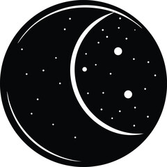 moon vector icon.