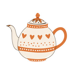 teapot isolated on white background