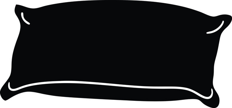 pillow vector icon.
