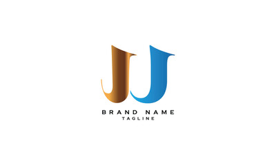 JUJ, JJU, UJJ, JJ, JU, UJ, Abstract initial monogram letter alphabet logo design