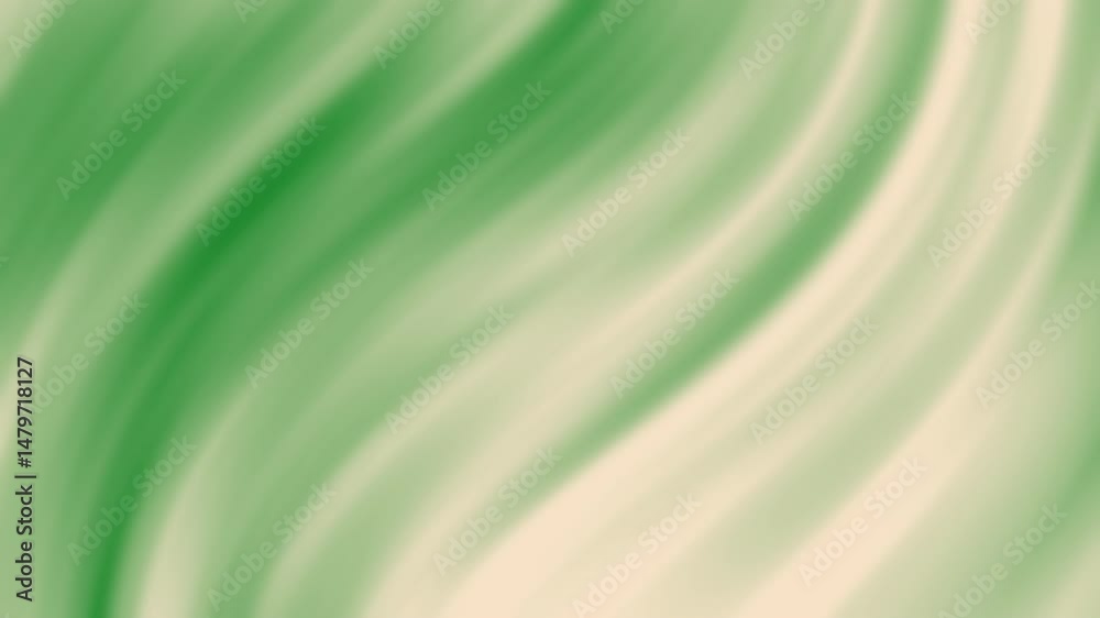 Poster soft green and cream abstract waves blend gently across the image, creating a smooth, calming visual