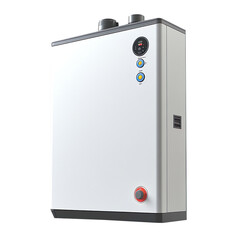 Combi boiler isolated on a white background