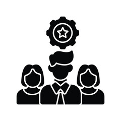 Employe management Vector icon which can easily modify or edit
