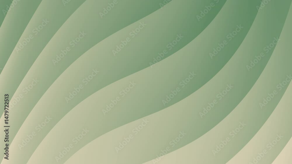 Poster abstract green waves with smooth gradient curves create a calming, modern background, abstract textu