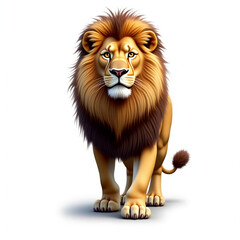 Obraz premium lion isolated on white