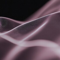 Abstract depiction of undulating form with dot pattern and gradients