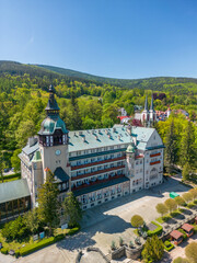 Radon health resort of Swieradow Zdroj in southern Poland