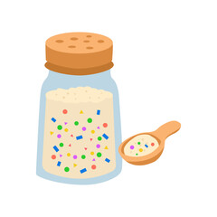 plastic pollution in ocean concept. microplastic impact