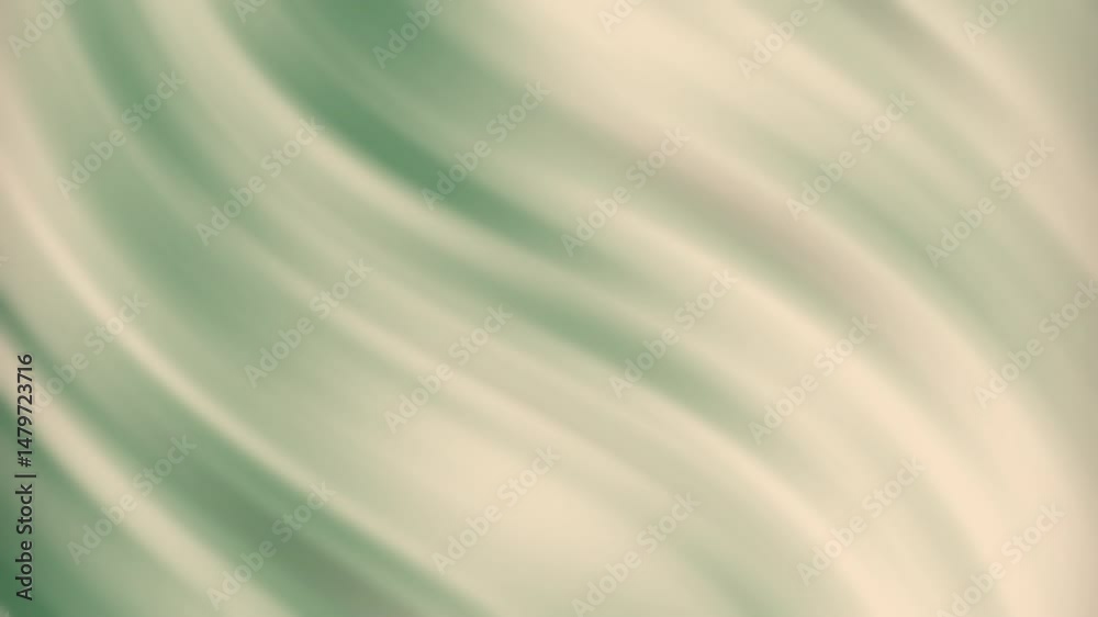 Poster soft green and beige abstract background with smooth, wavy gradient lines creating a gentle and calm