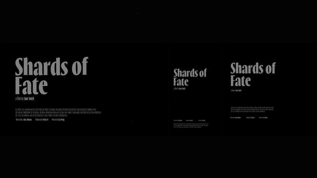 Cinematic Film Title Card, Movie Poster Typography Overlay 166 | Fully Modular Editable Layouts & Easy Text Animator Control to Create Custom Text Animations Without KeyFrames