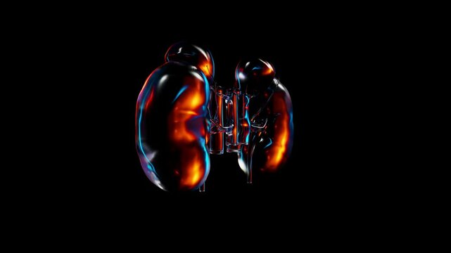 3D Model Display of Human Kidney Organs