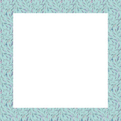 Watercolor frame of flowers. Design of postcards, greetings, for things, textiles